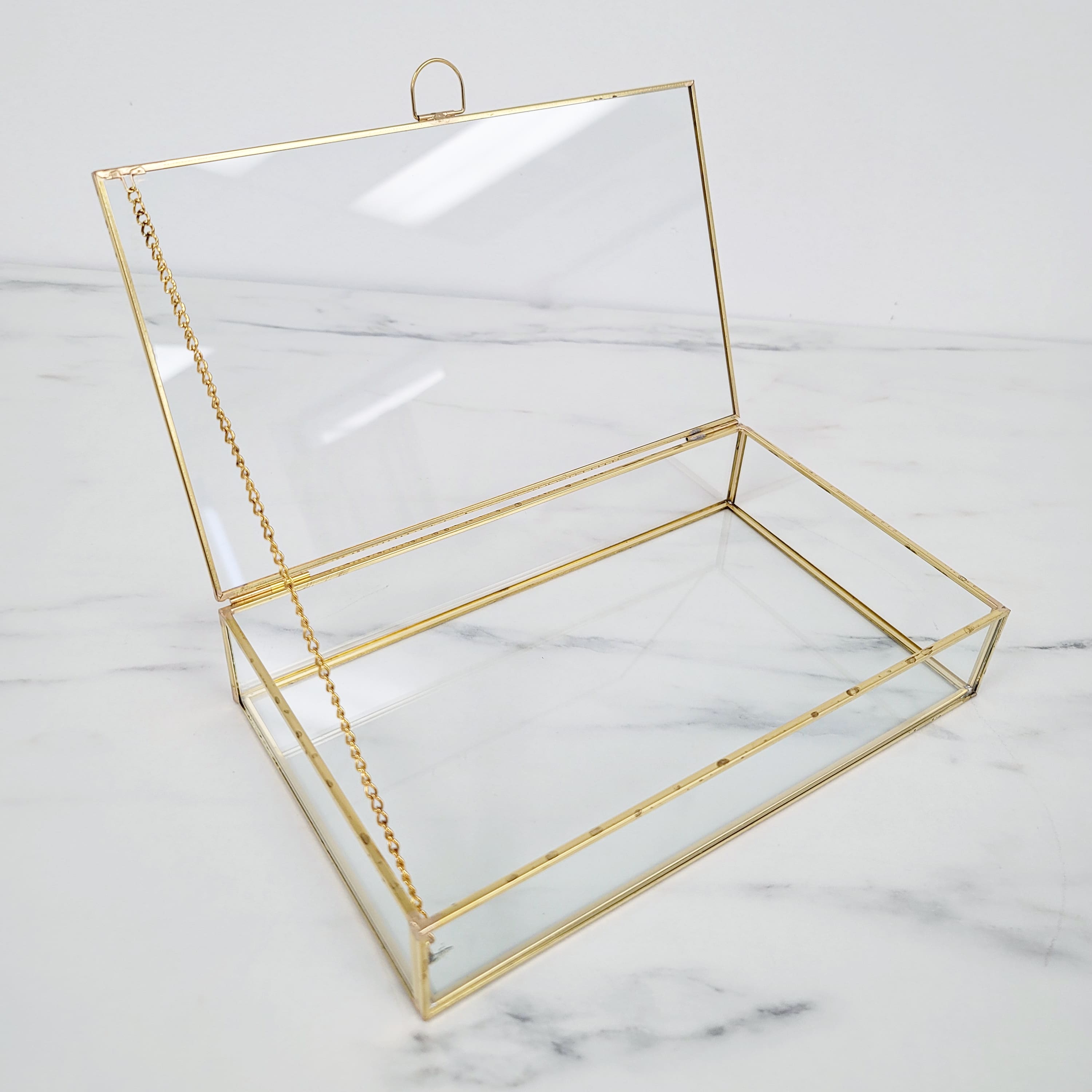 Gold Metal Jewelry Box