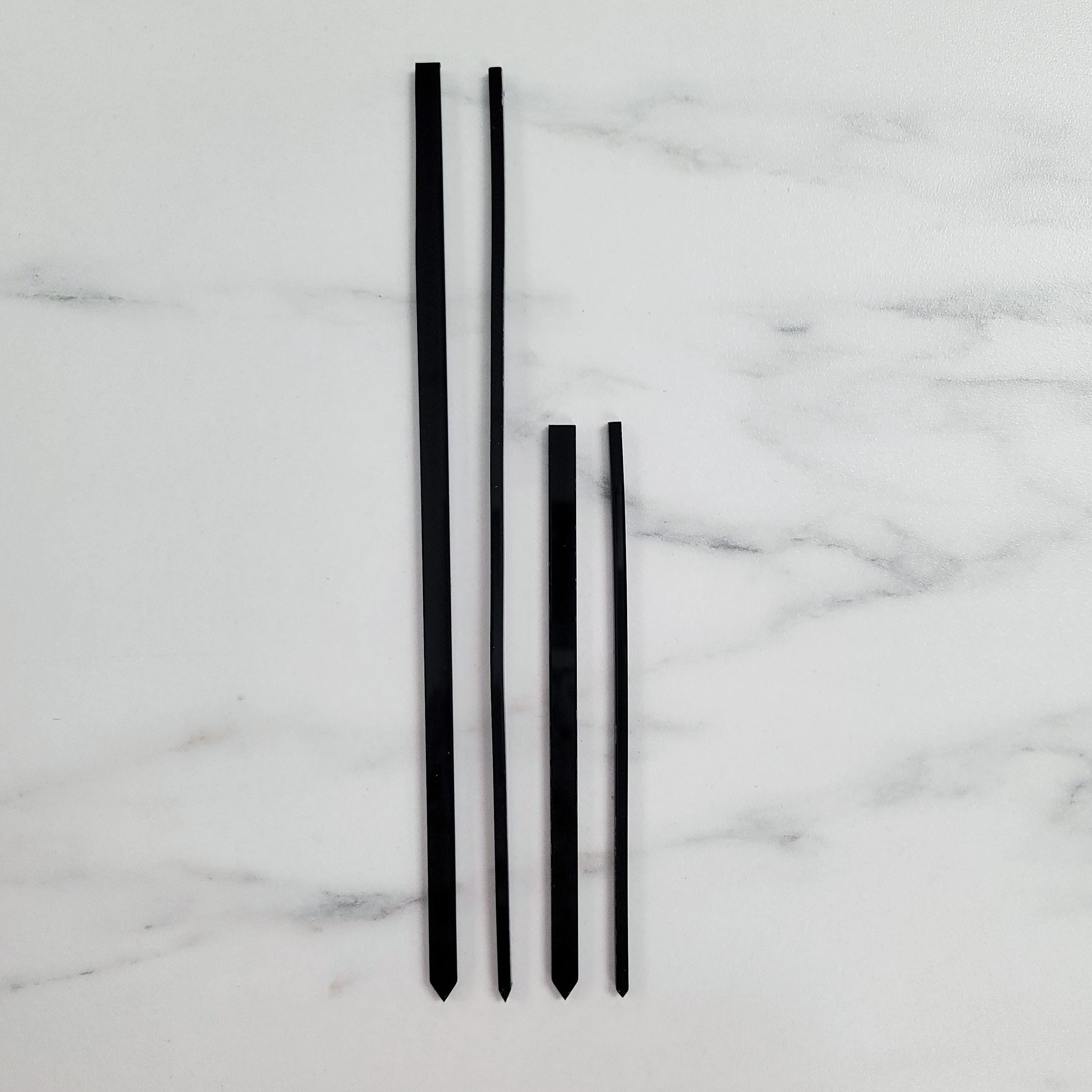 Acrylic Cake Topper Sticks | Thick | Package of 10