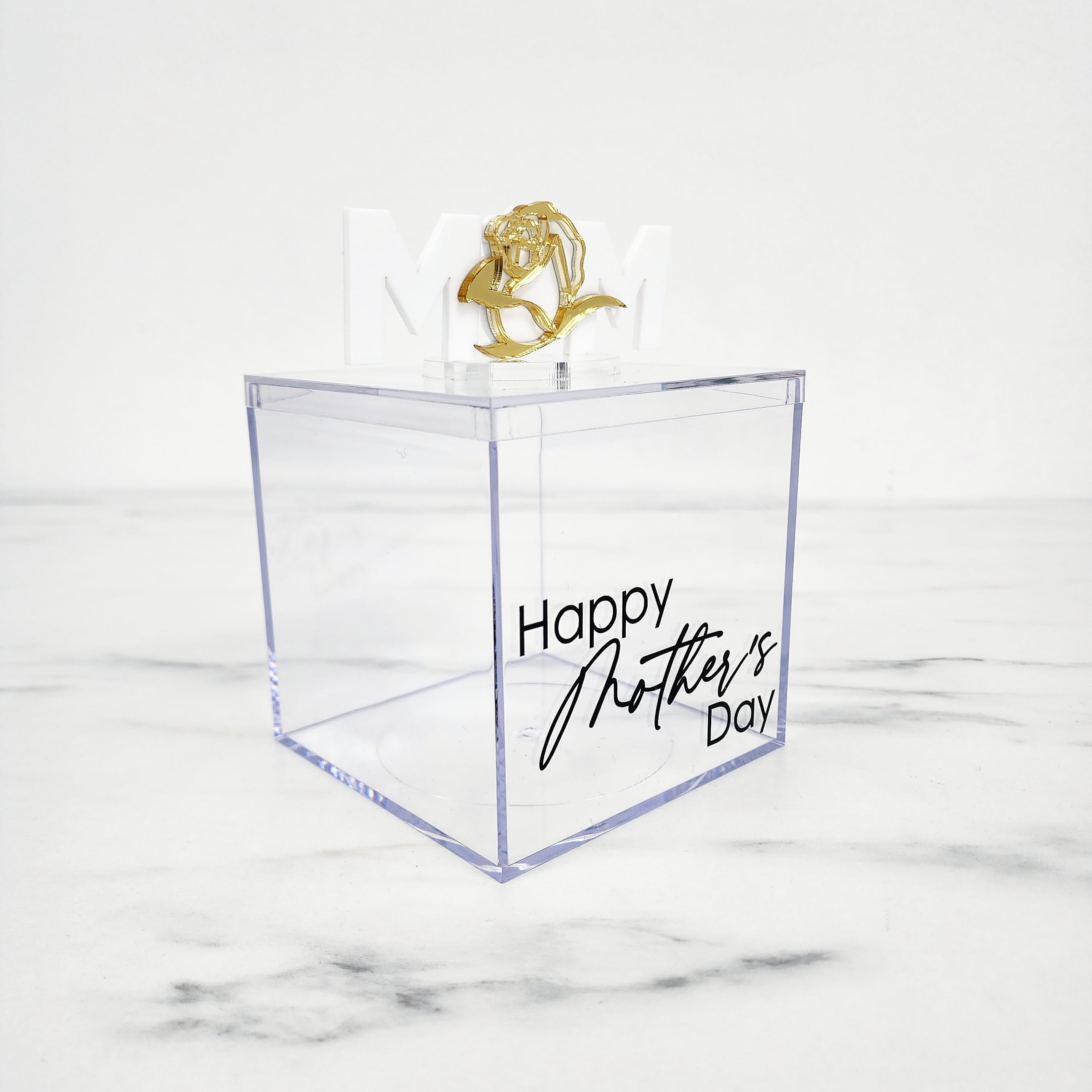 Freestanding MOM + Rose | Box Topper