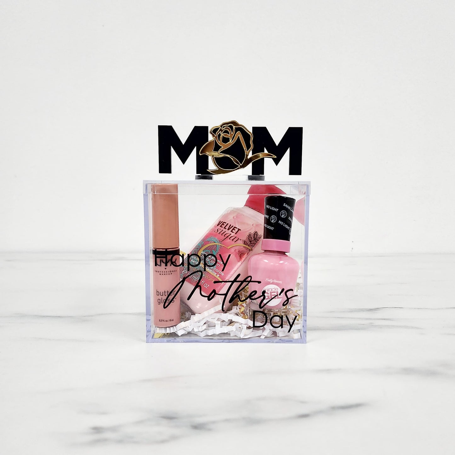 Freestanding MOM + Rose | Box Topper