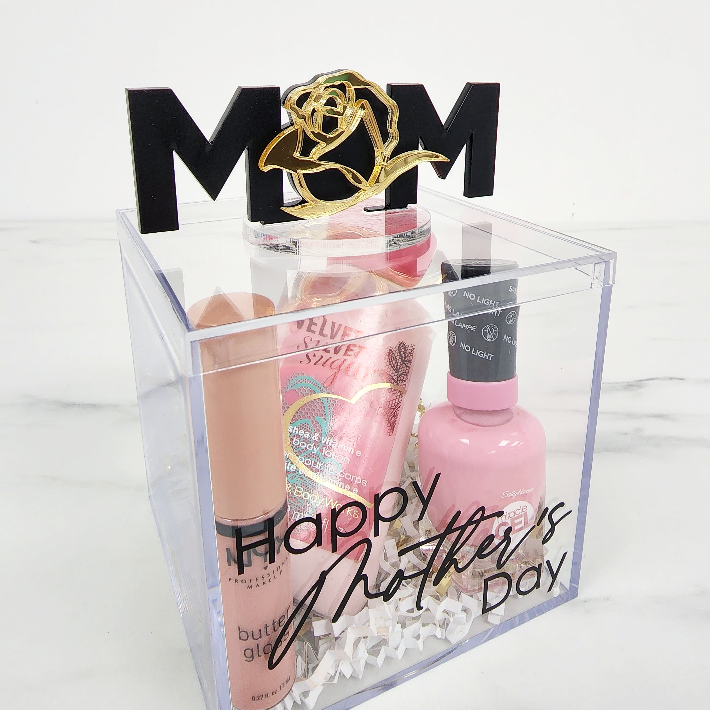 Freestanding MOM + Rose | Box Topper