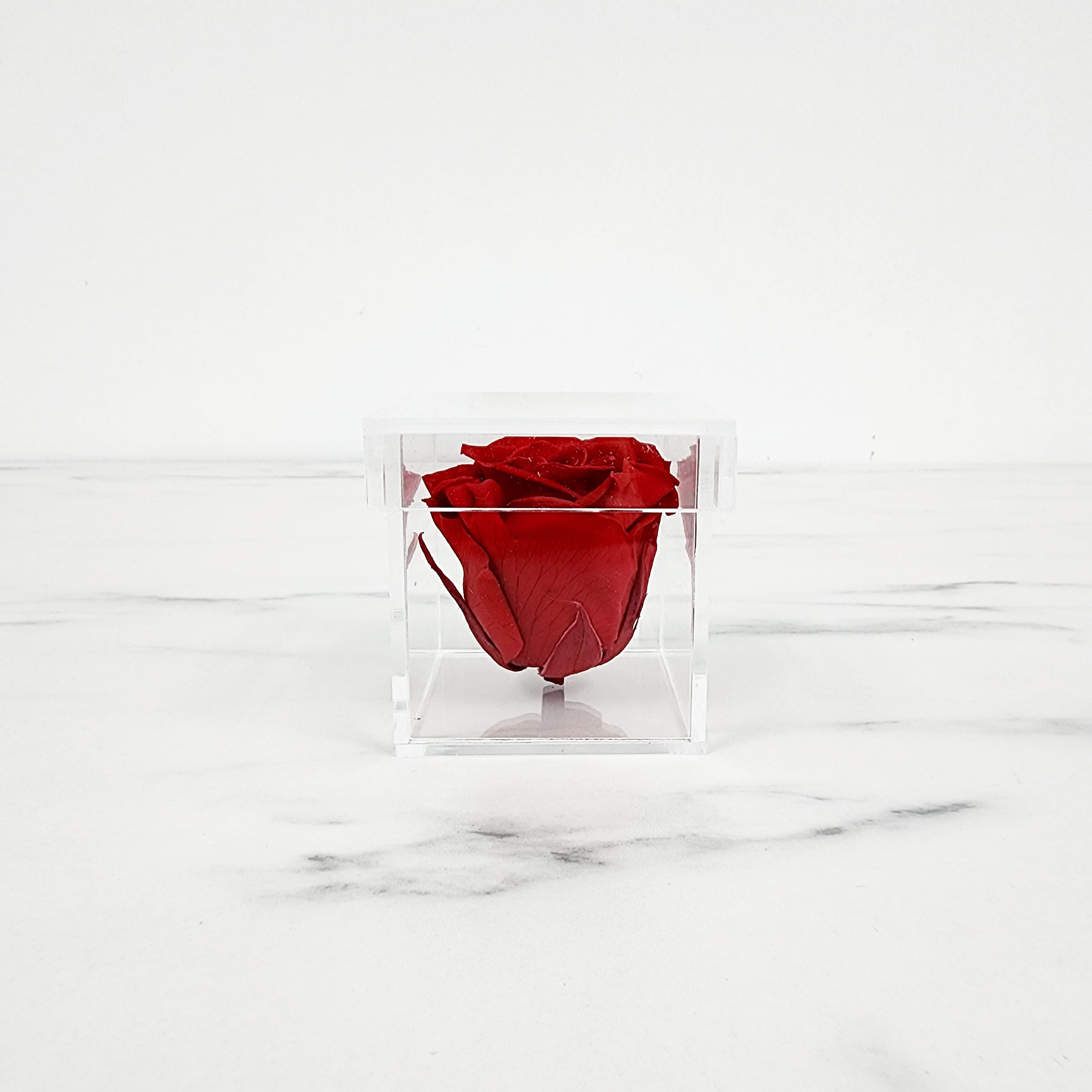 Clear Acrylic Rose  Box | 2.5"