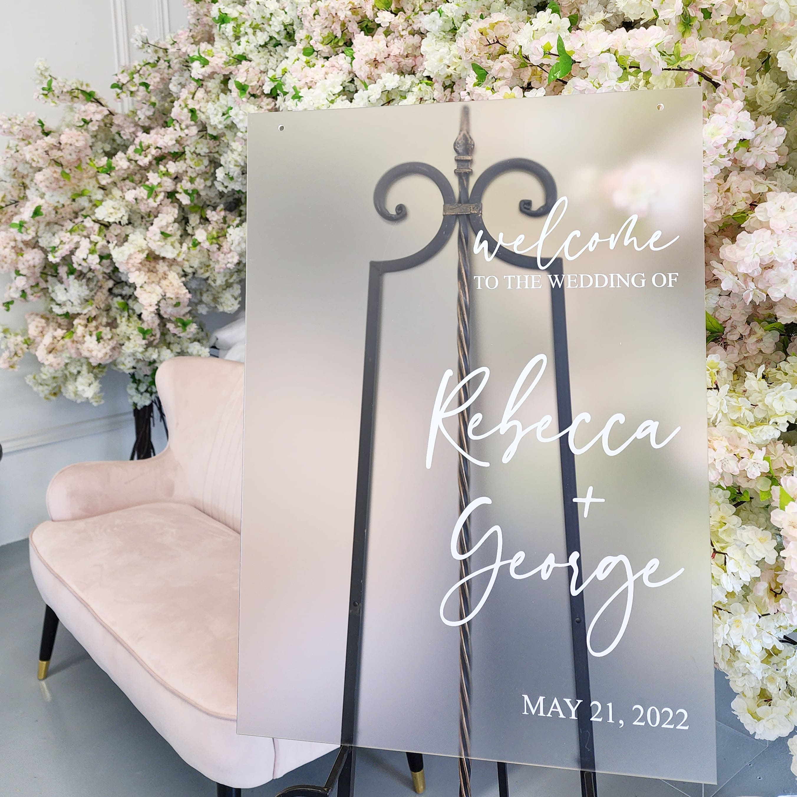 Custom Acrylic Welcome Sign
