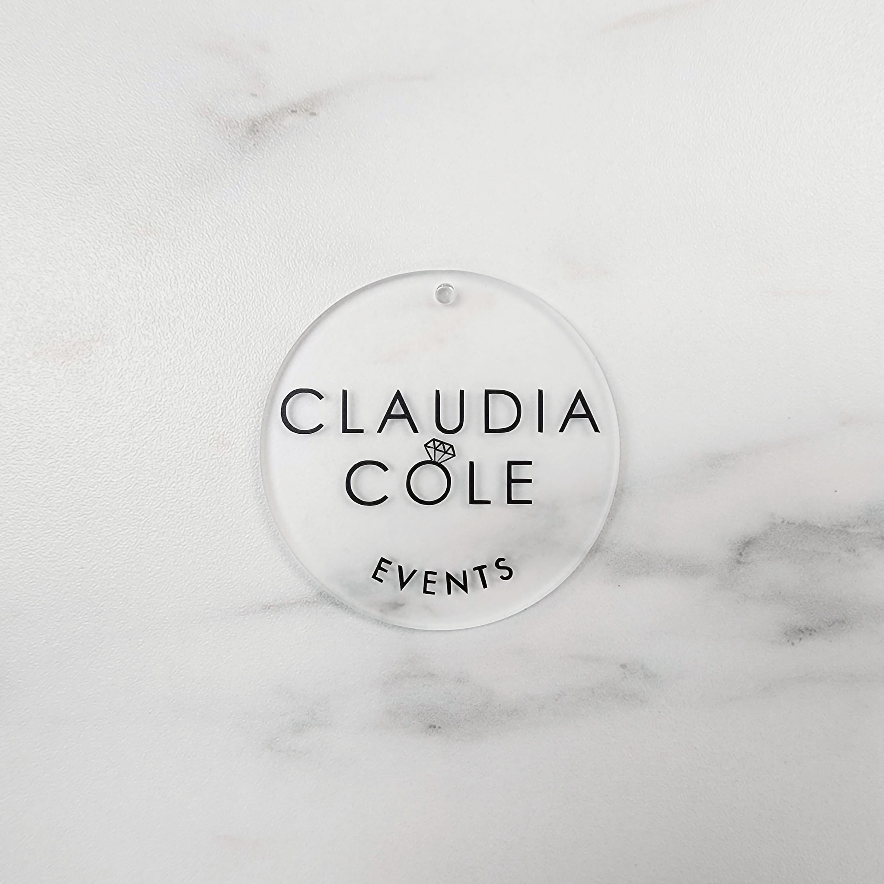 Round Customized Acrylic Tags