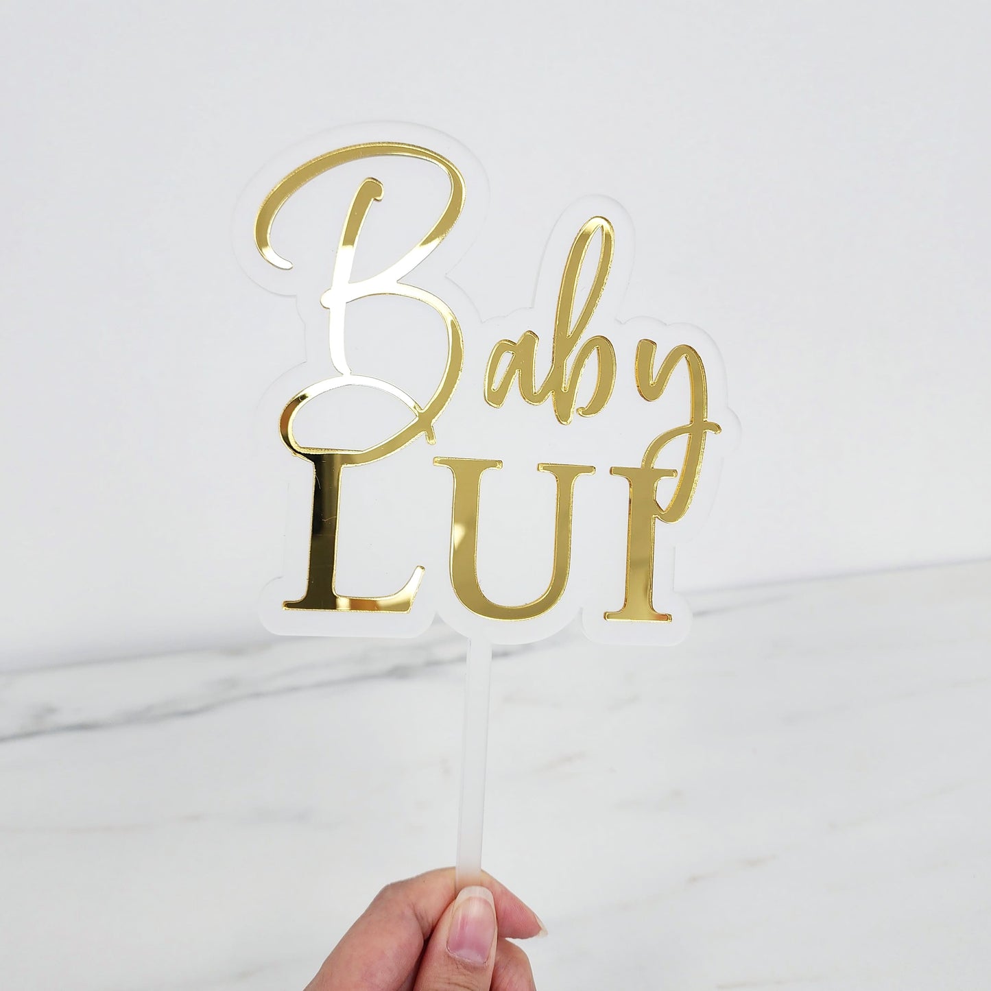 Baby Name | Layered Acrylic Cake Topper