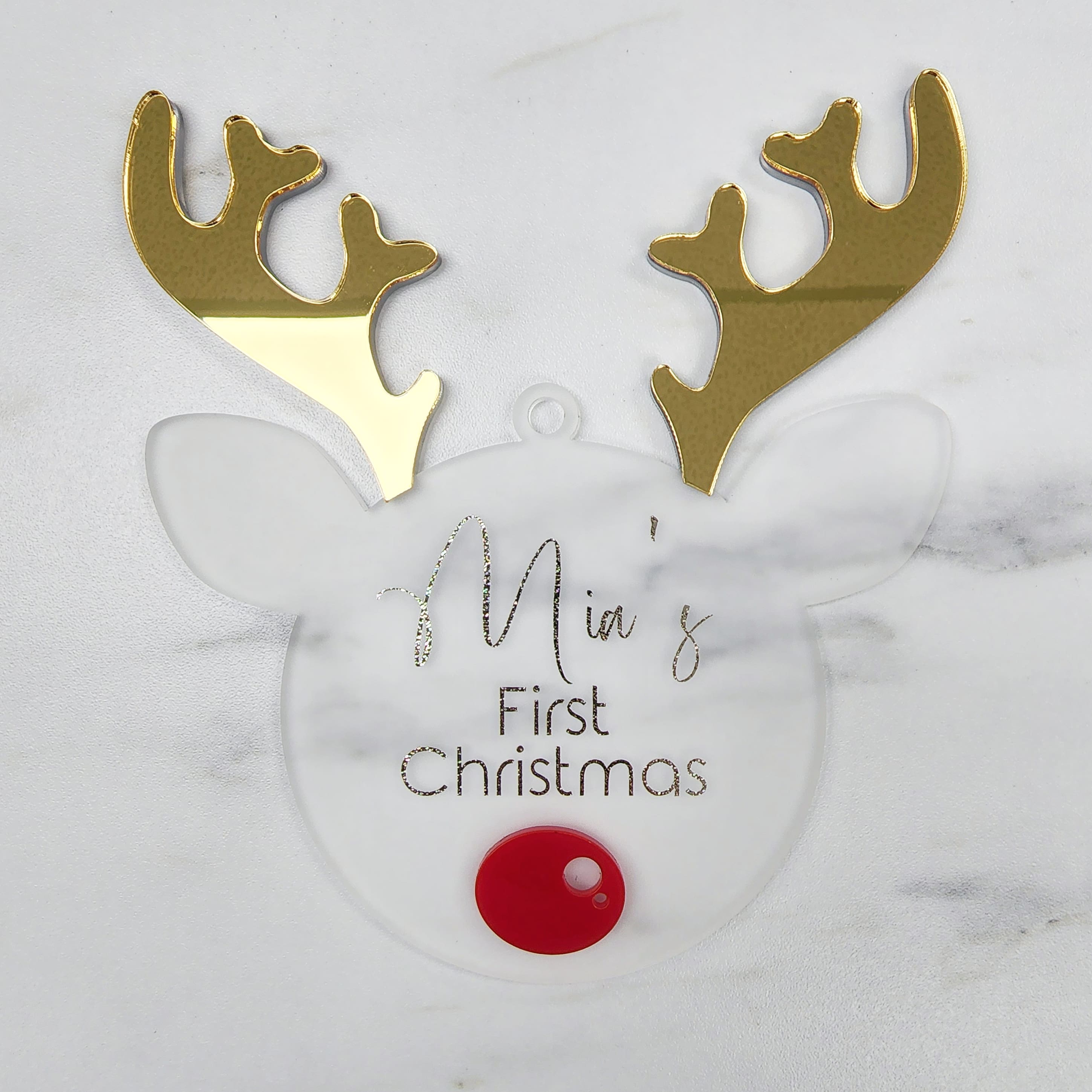 Reindeer Ornament | Layered Acrylic | 3mm
