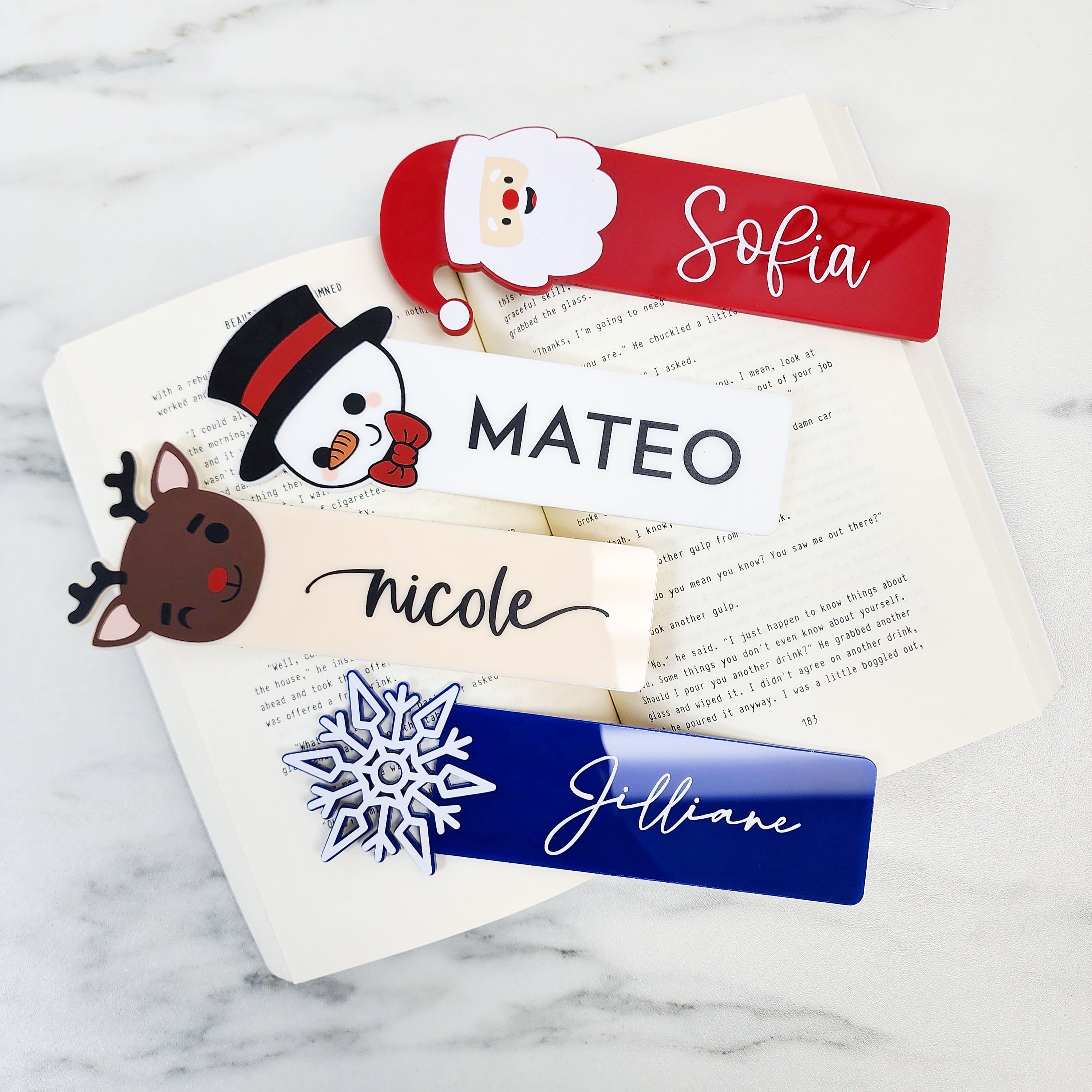 Custom Christmas Bookmarks