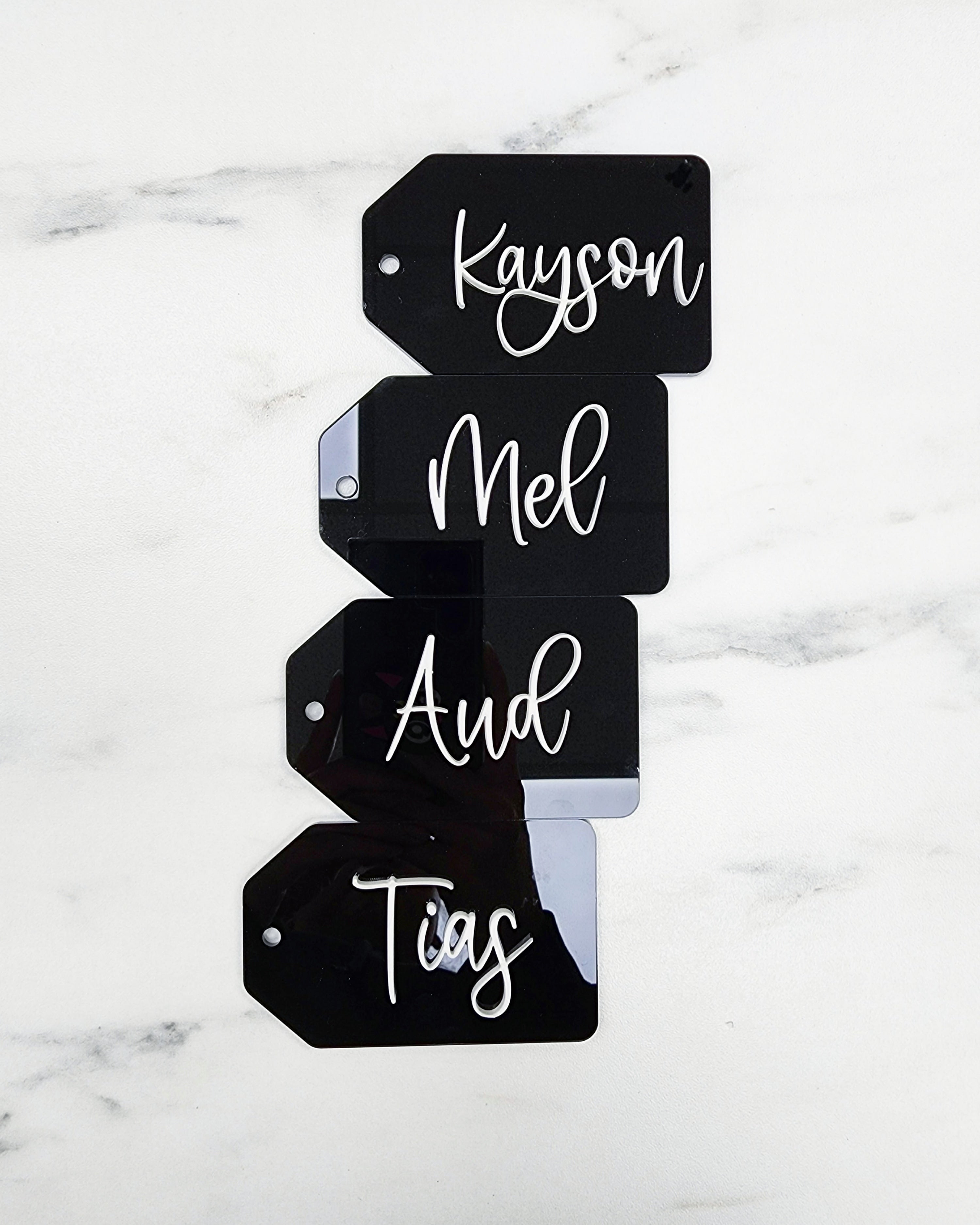 Custom Stocking Tag | Layered Acrylic