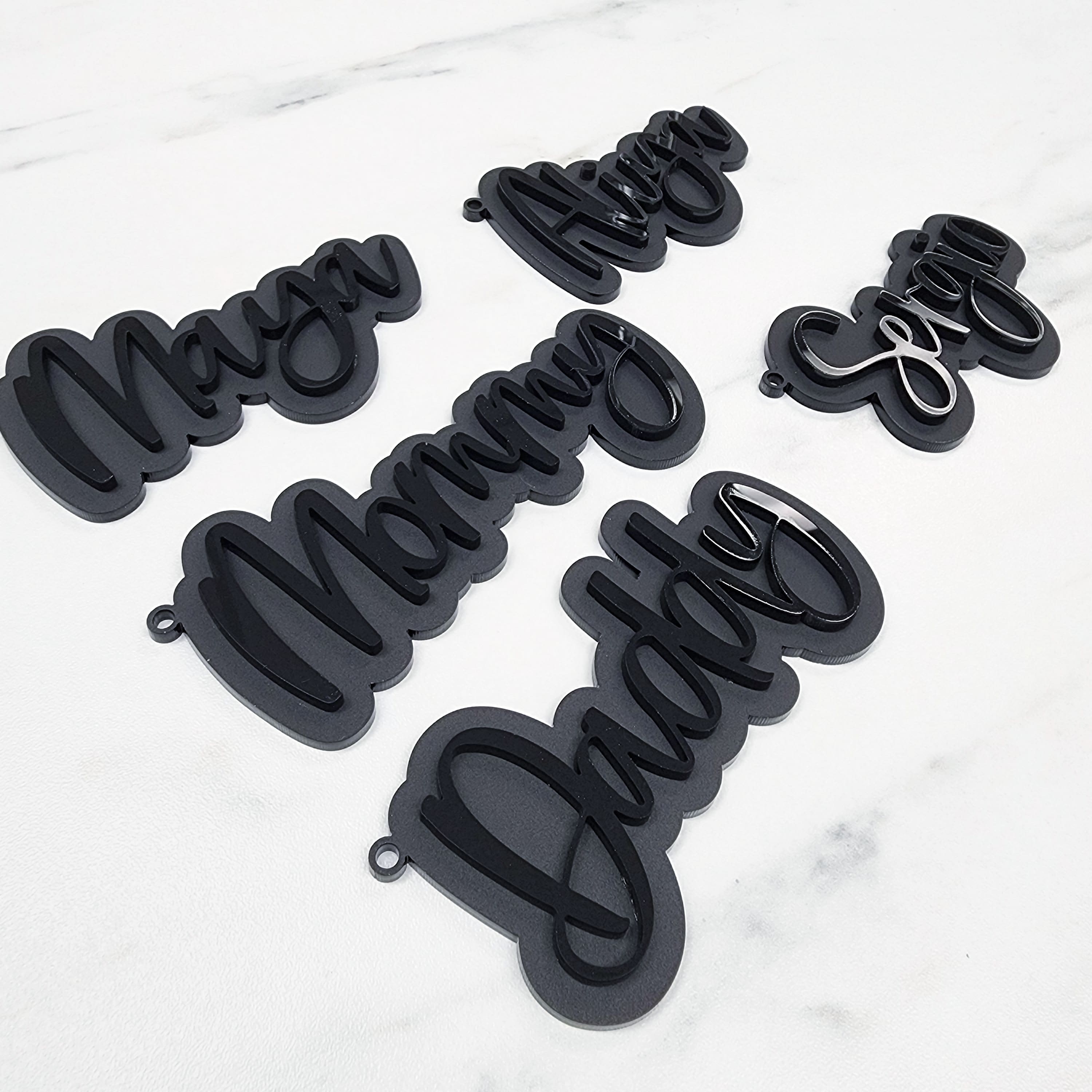 Custom Stocking Name Tag | Layered Acrylic