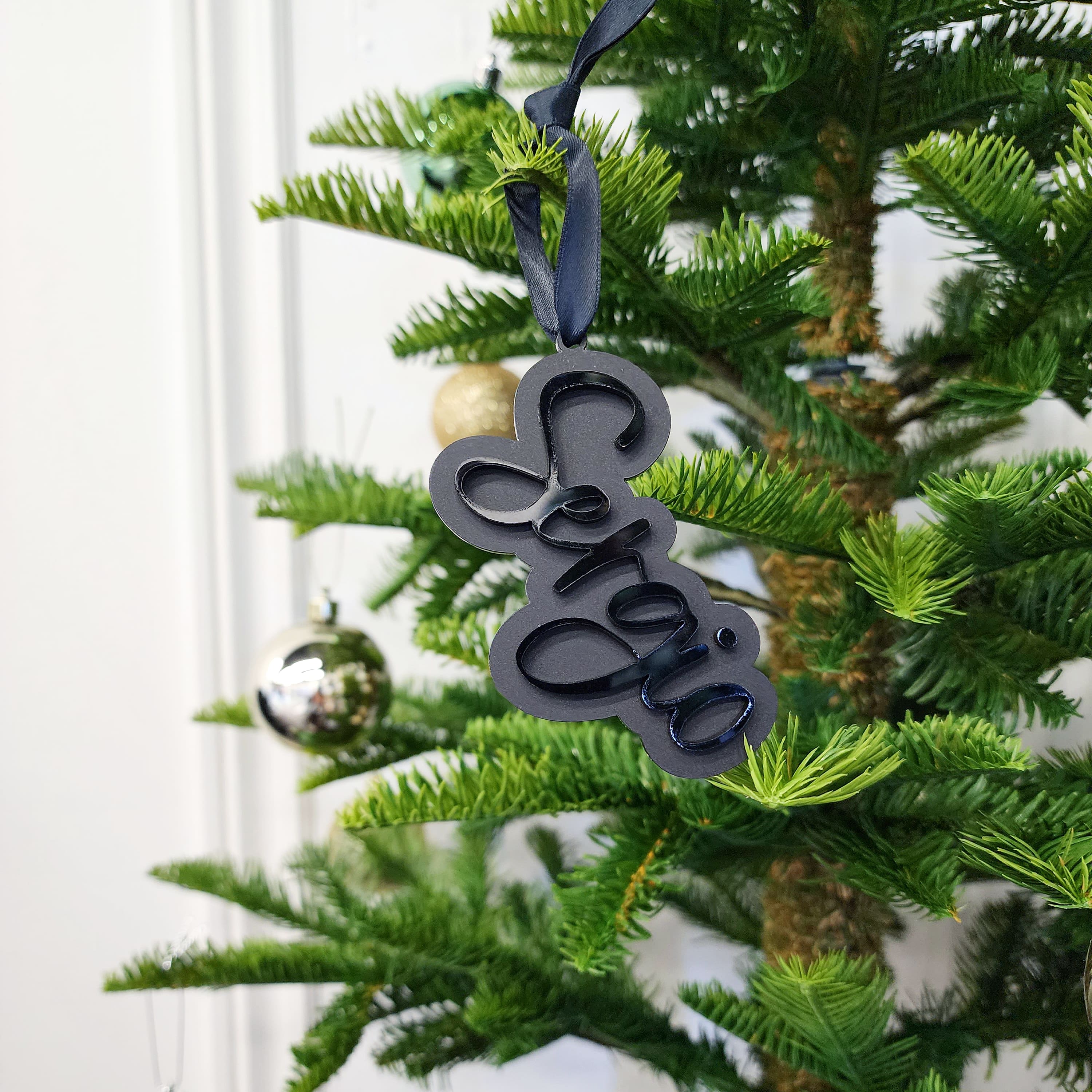 Custom Stocking Name Tag | Layered Acrylic