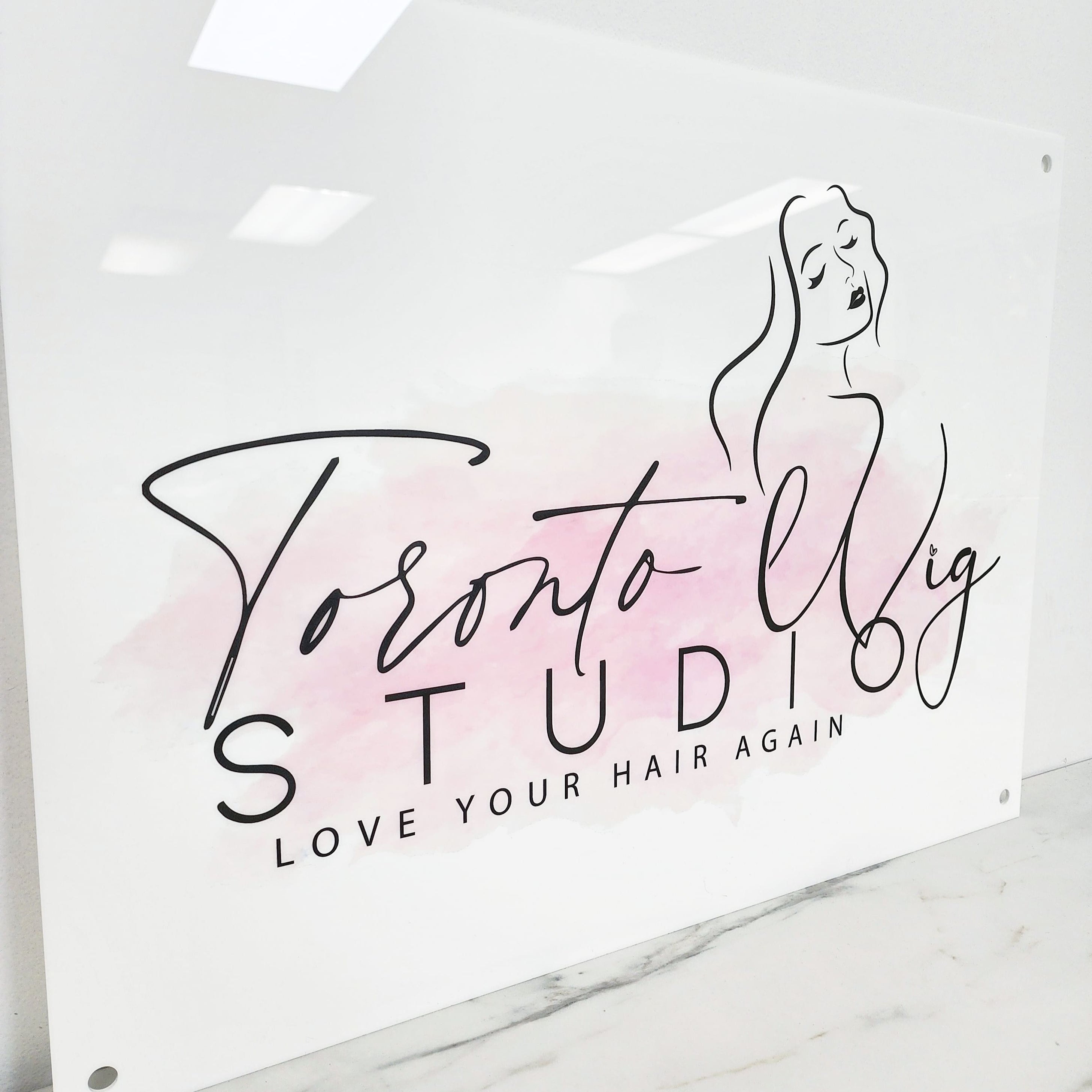 Custom Acrylic Rectangle Business Signage