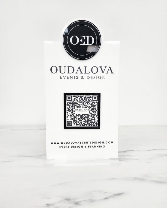 Logo Social Media Plaque | 6.5 x 12.5"