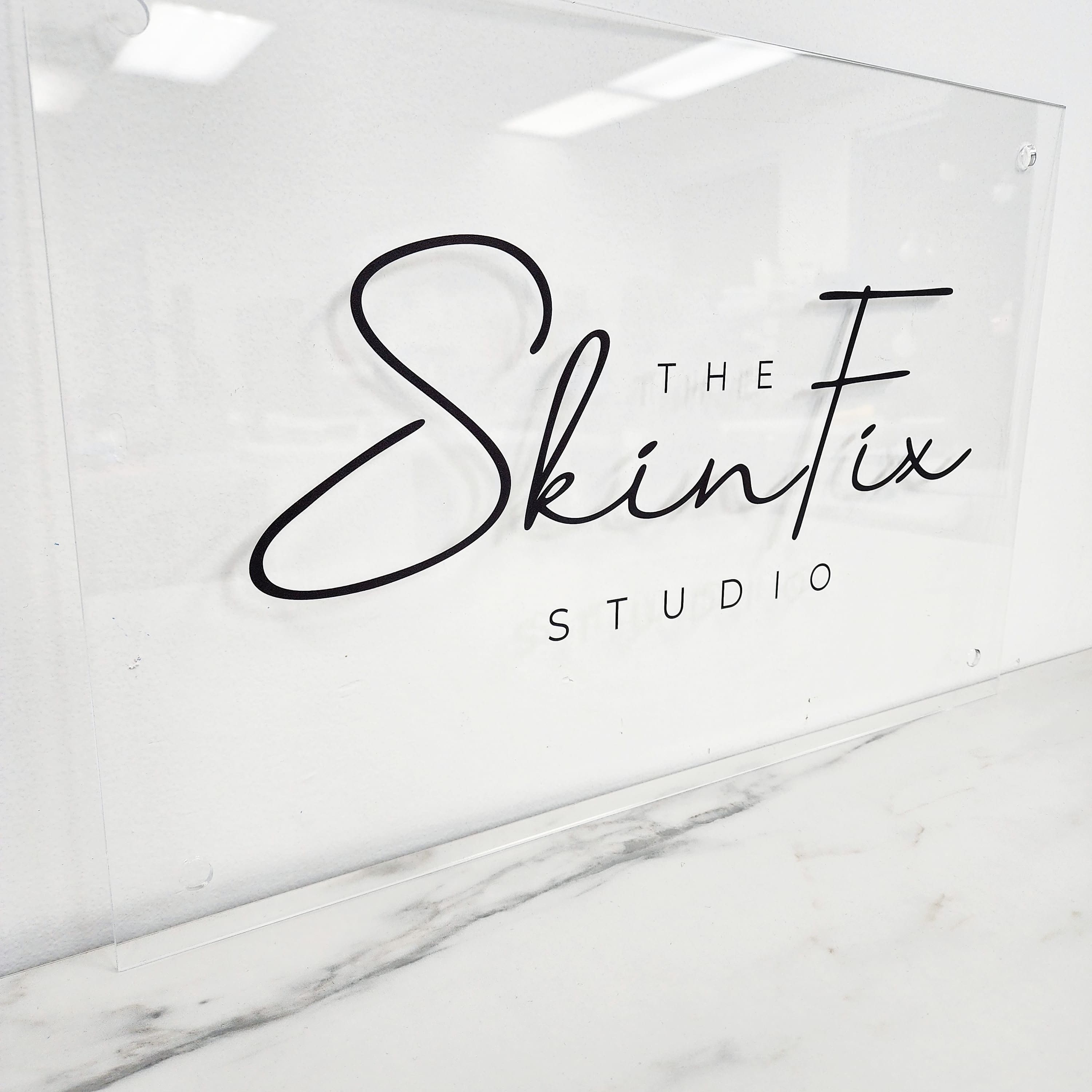 Custom Acrylic Rectangle Business Signage