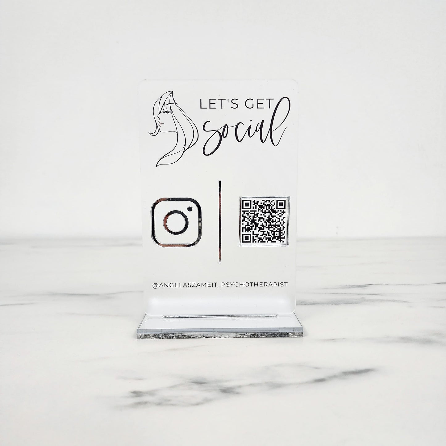 Logo Social Media Plaque | 5 x 7"