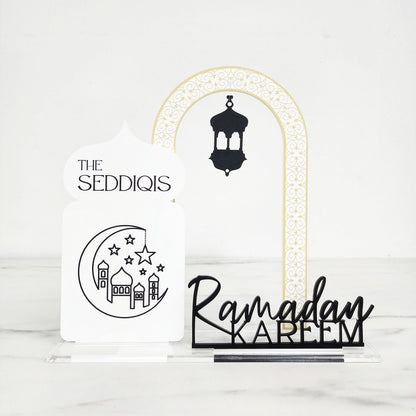 Ramadan Mubarak | Ramadan Kareem | Blank Freestanding Set