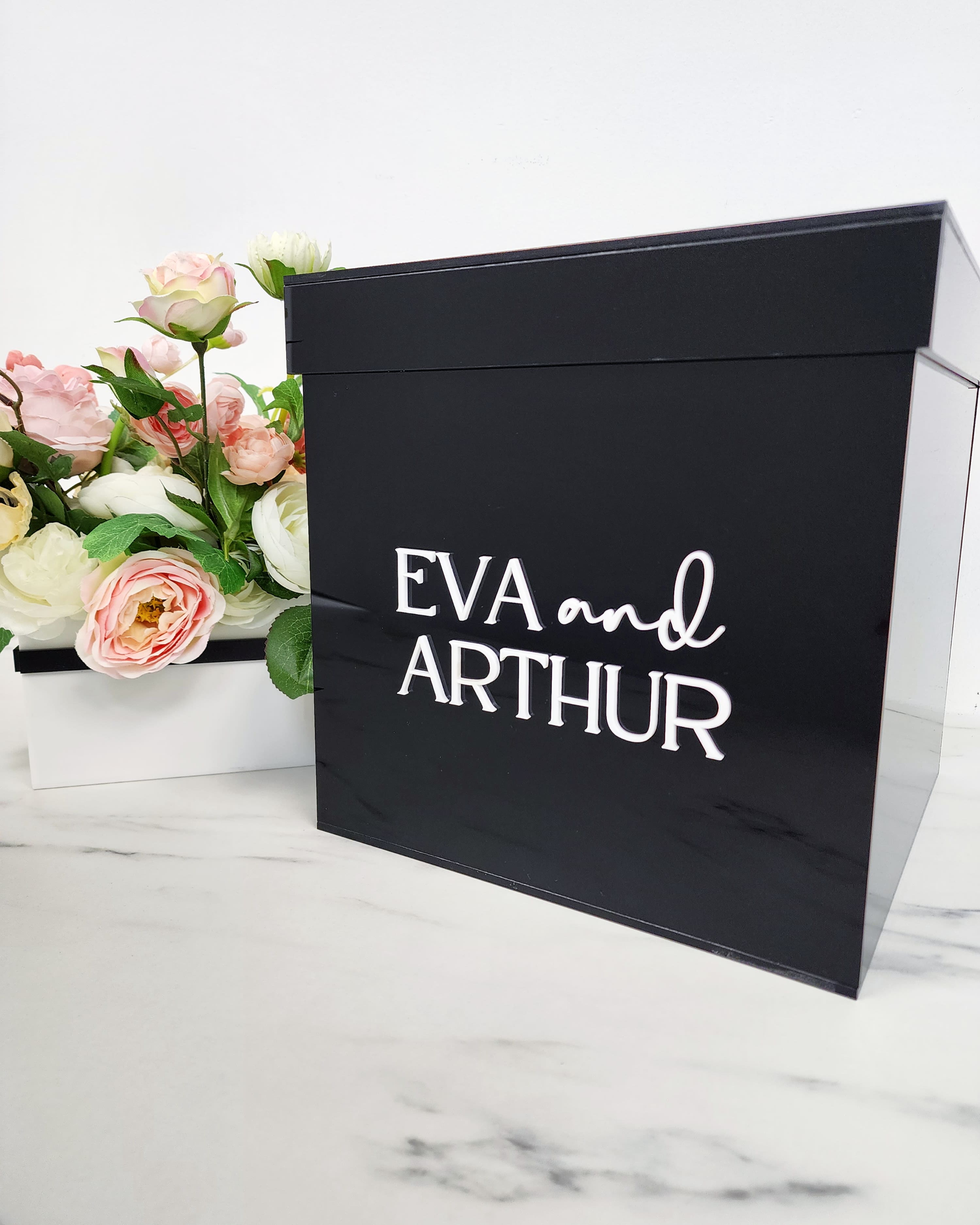 Acrylic Card Box | Busta Box | 12" | in-store pickup only