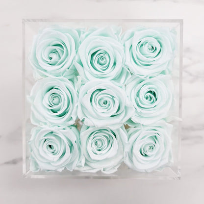 Clear Acrylic Rose Box with a Drawer | TALL | 9 Stem