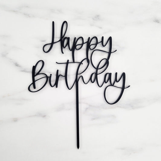Happy Birthday | Acrylic Cake Topper