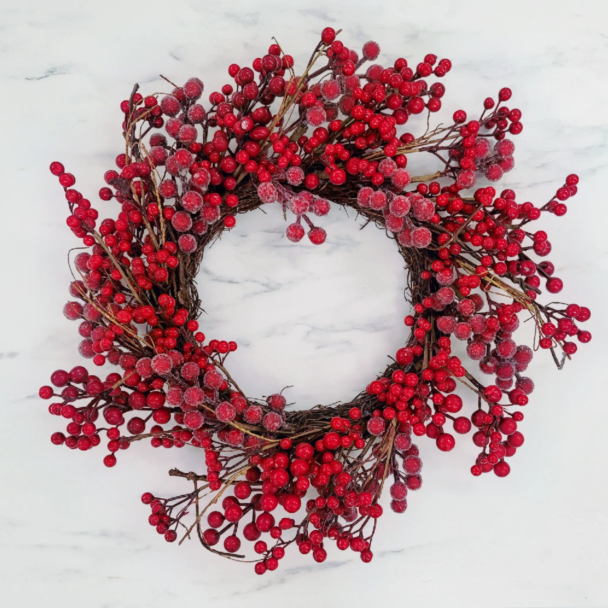 Red Berry Wreath | 20" | Waterproof