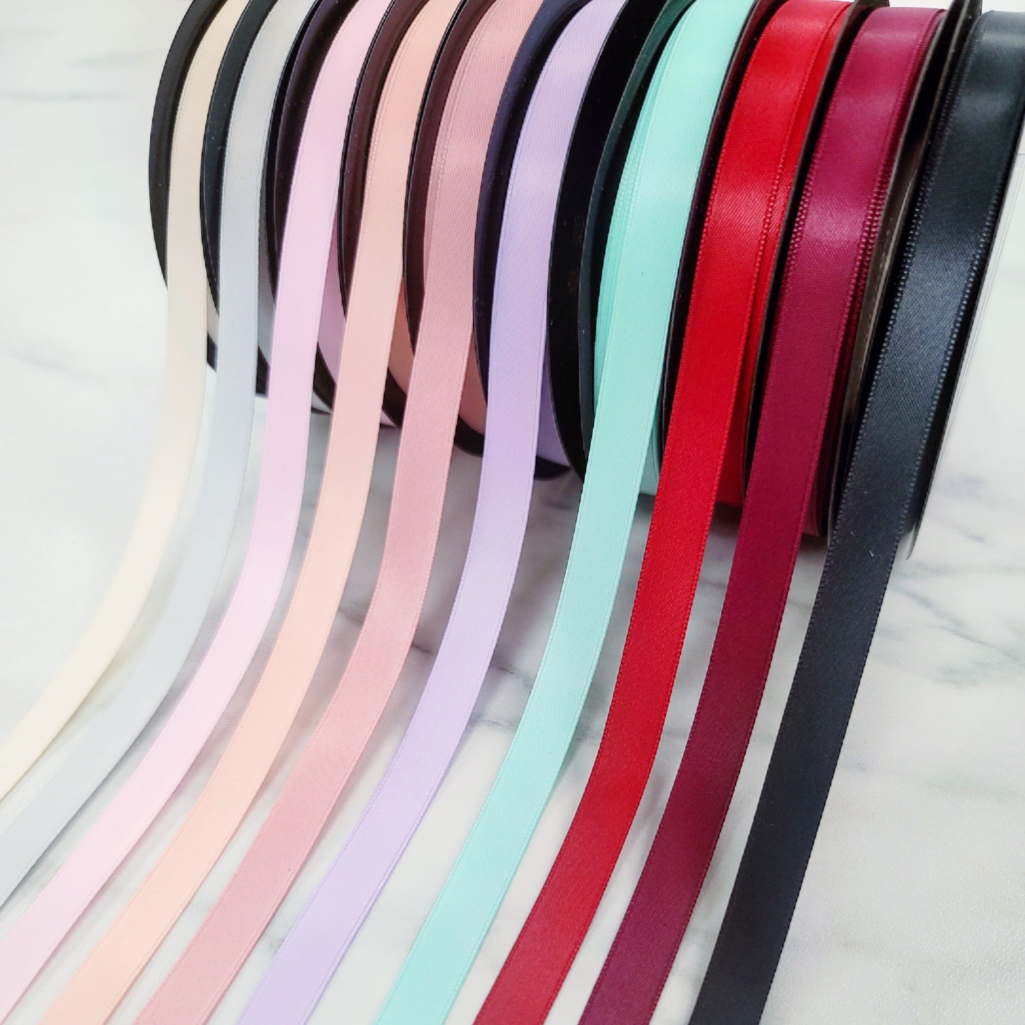 Double Faced Satin Ribbon | Matte Finish | 10mm x 18m (20 yards)