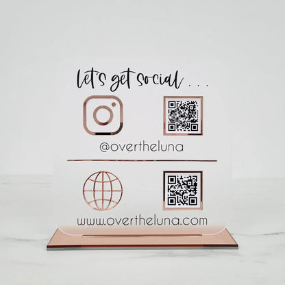 Social Media Plaque | 9 x 9"