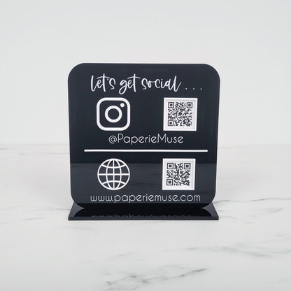 Social Media Plaque | 9 x 9"