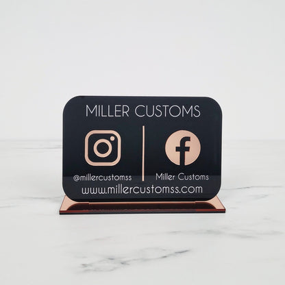 Landscape Social Media Plaque | 9 x 6"