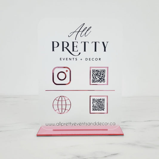 Logo Social Media Plaque | 9 x 12"