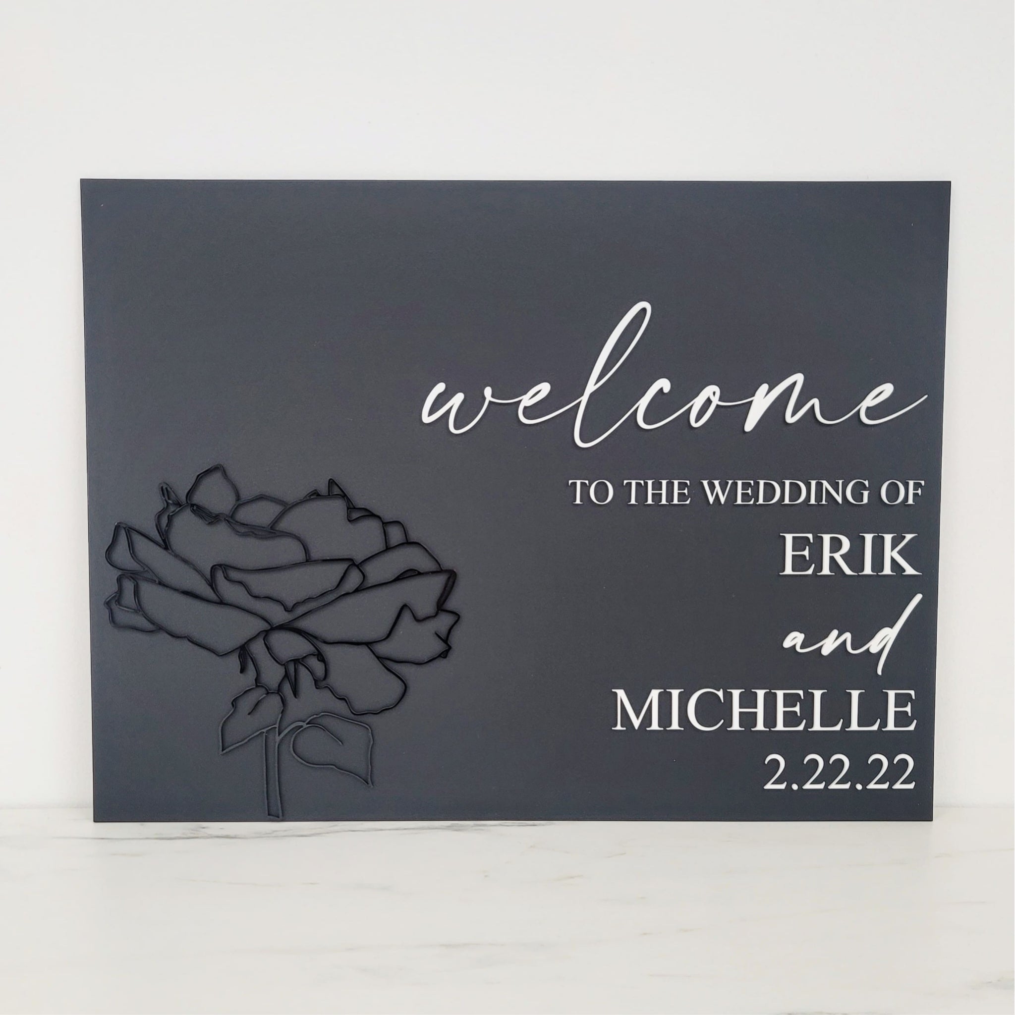 Custom Acrylic Welcome Sign | Layered Acrylic