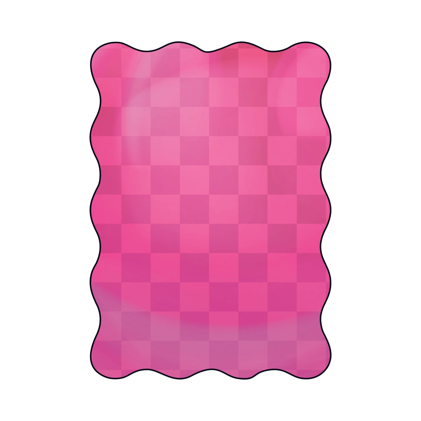 Wavy Acrylic Sheet | Fluorescent Pink