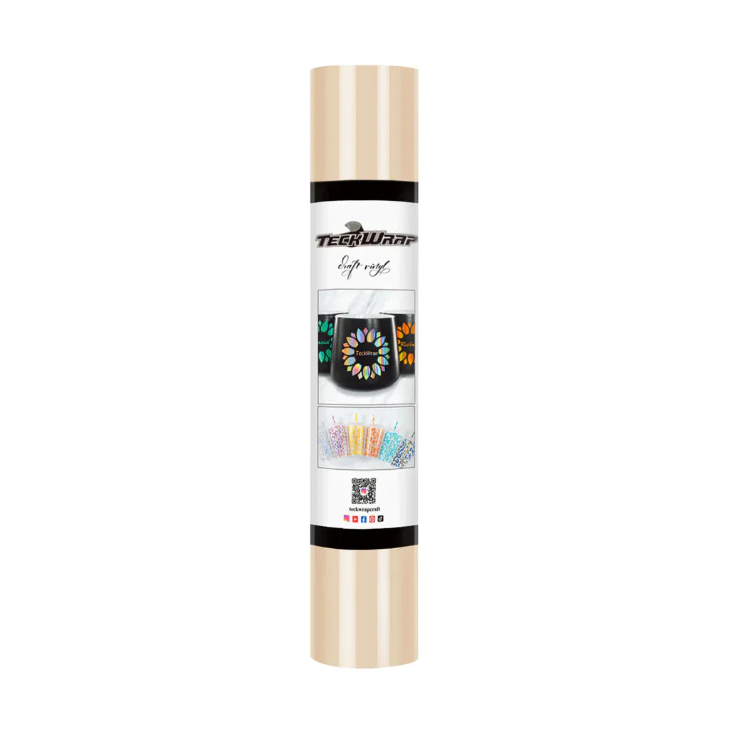 TeckWrapCraft 001G series Adhesive Vinyl (Glossy) | 12" x 5ft