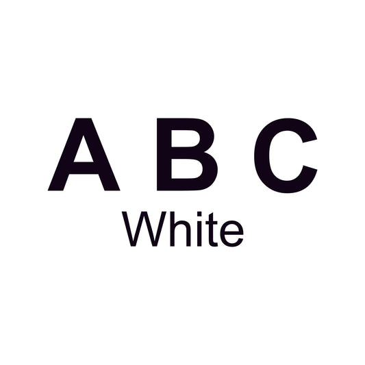 Block Letters Acrylic Blank | White 3.5"