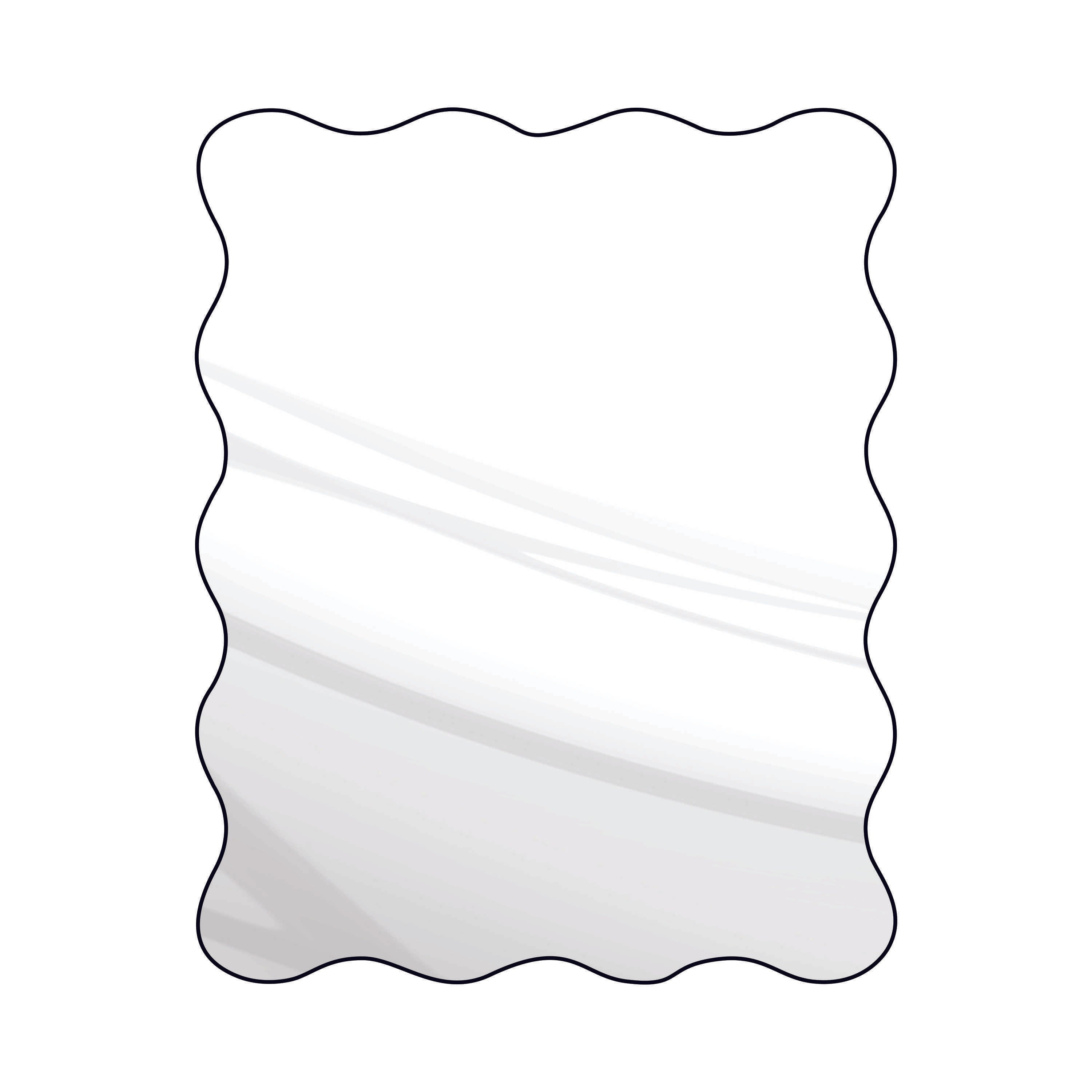 Wavy Acrylic Sheet | White